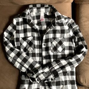 Black and white flannel